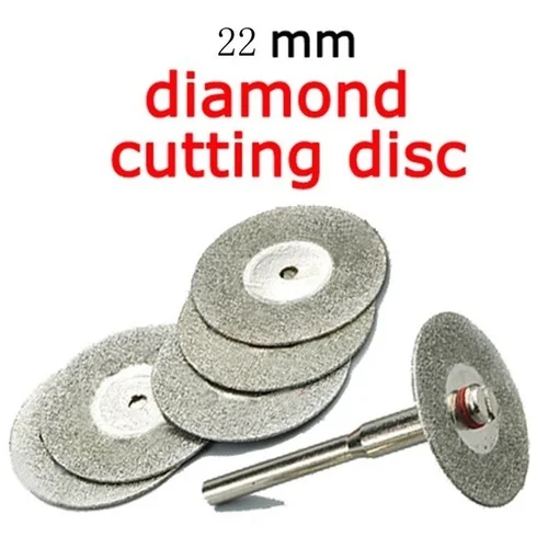 

5 шт. 22 мм алмазные режущие лезвия сверло + 1 оправка для режущего диска Dremel двусторонние алмазные сверла