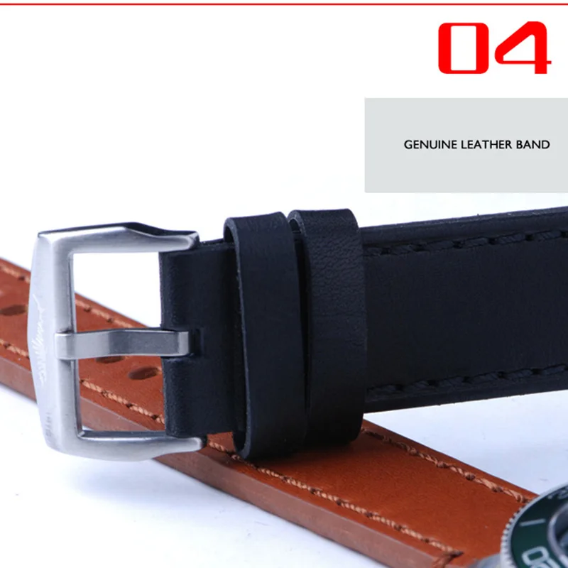 Мужские наручные часы для дайвинга мужские спортивные HEIMDALLR Роскошные