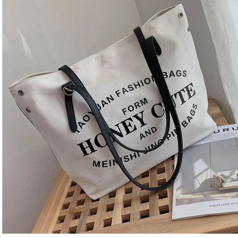 Лидер продаж Новая женская сумочка корейская модная холщовая дорожная сумка для