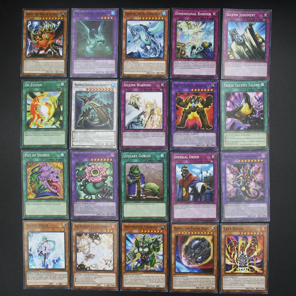 Новинка набор из 100 шт. Yugioh с коробкой карточка для игры Боевая Волшебная Ловушка