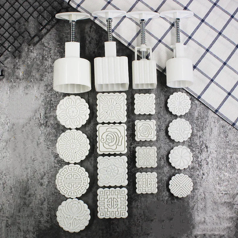 6 Стиль Круглый/квадратный цветочный лунный пряник в комплекте набор форм для