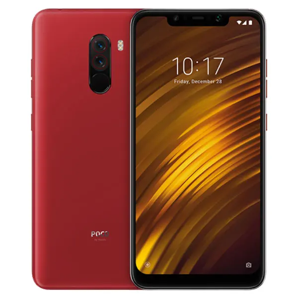 Red Мобильный телефон Xiaomi POCOPHONE F1 с глобальной версией, 6 ГБ ОЗУ, 64 Гб ПЗУ, Восьмиядерный процессор Snapdragon 845, полный экран 6,18 дюйма, двойная камера 4000 мАч - Цвет: Red