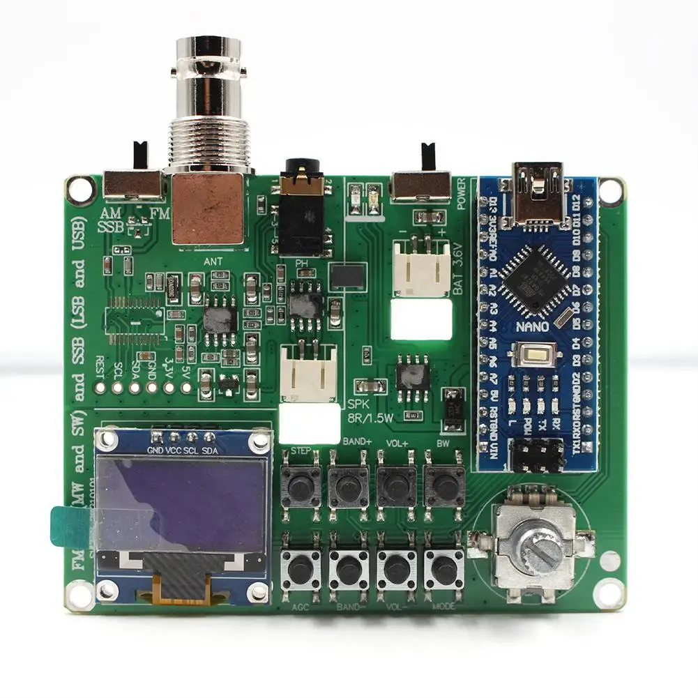 Полнодиапазонный радиоприемник поддерживает FM AM SSB гарнитуру с антенной