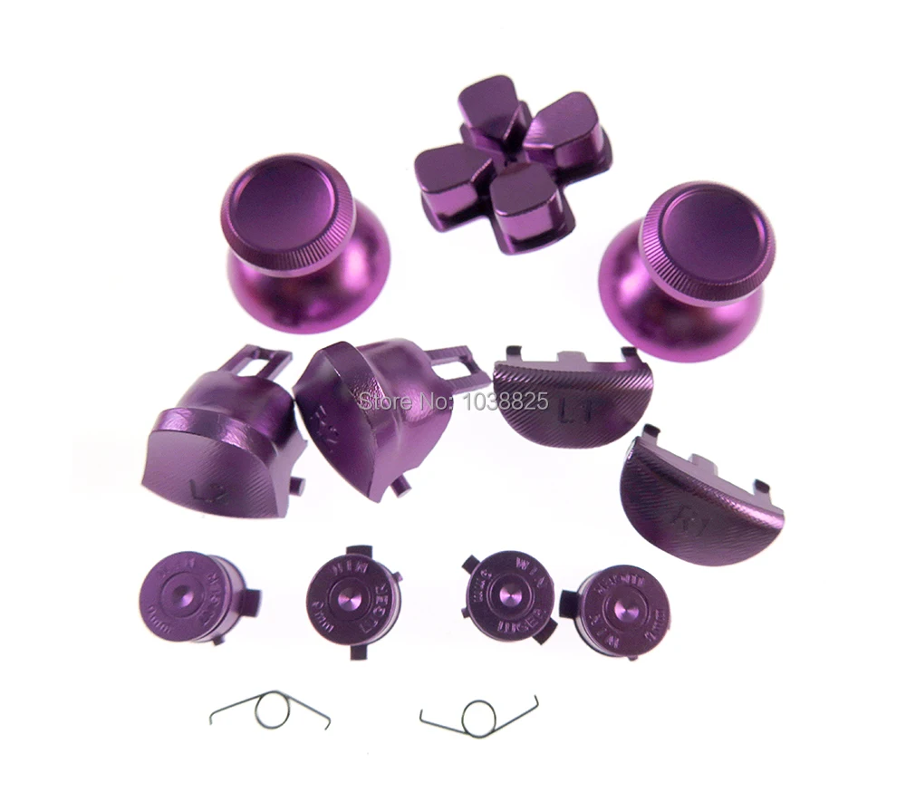 

8Sets jds-040 For Ps4 Aluminum Metal Buttons For ps4 pro Analog Grip & Buttons & D-Pad & L1 R1 L2 R2 Trigger