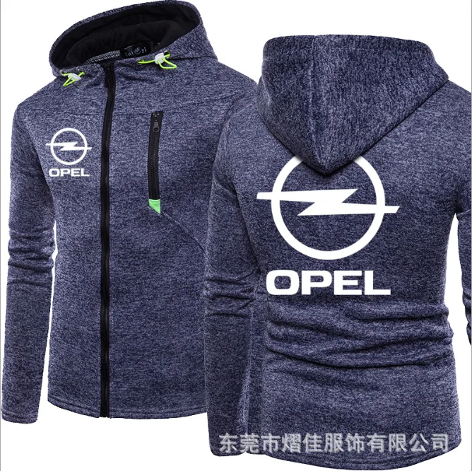 

2020 Fashion Men Winter Autumn Mens Motorcycle OPEL Hoodies Cotton Casual Zip Male Hooded Coats