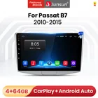 Автомагнитола Junsun V1 Pro, мультимедийный проигрыватель с 4G радио, GPS-навигацией, на Android 10,0, для Passat B7, 2010-2015, типоразмер 2DIN