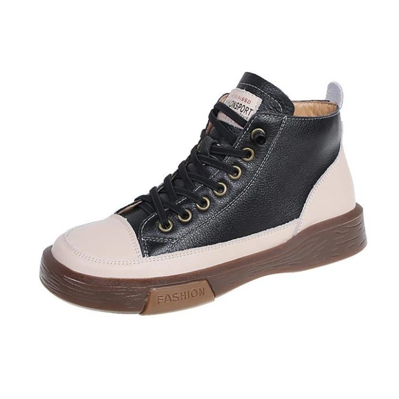 

Women Autumn Flat Boots New Fashion Fleeces Ankle Boots for Women Winter Shoes Casual Ladies Short Boots Lace Up Sneakers