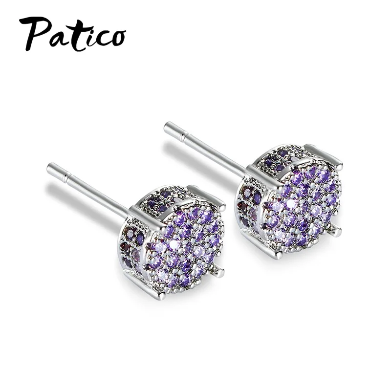 

Classic Crystal Zircon Real 925 Sterling Silver Earrings Cubic Zirconia Stud Earrings for Women Sterling Silver Jewelry