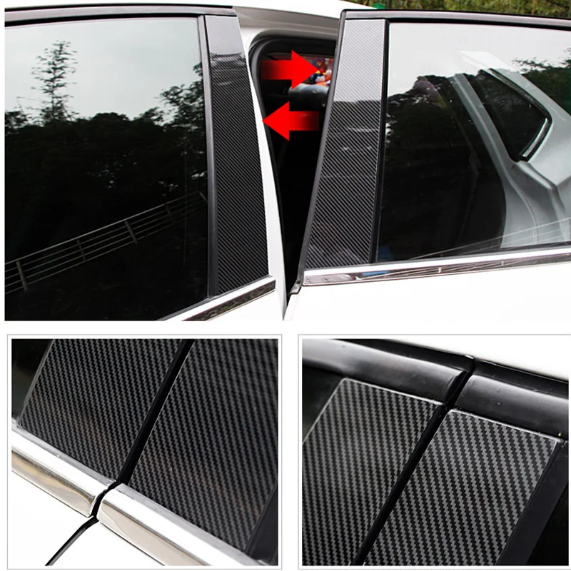 Наклейка на окно автомобиля центральный столб отделка Внешнее украшение пленка