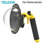 TELESIN 6 ''30M Водонепроницаемый купол порт Дайвинг Корпус чехол с плавающей ручкой триггер для Osmo аксессуары для экшн-камеры