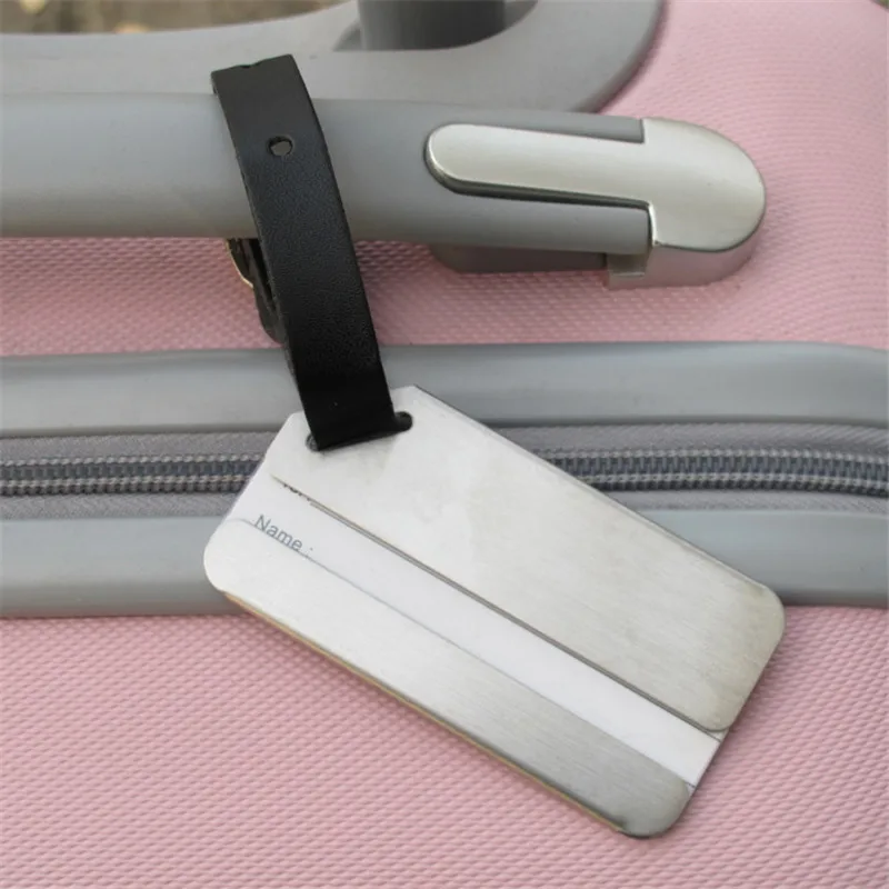 High-grade Stainless Steel Luggage Tag Metal ID Address Tag Boarding Pass