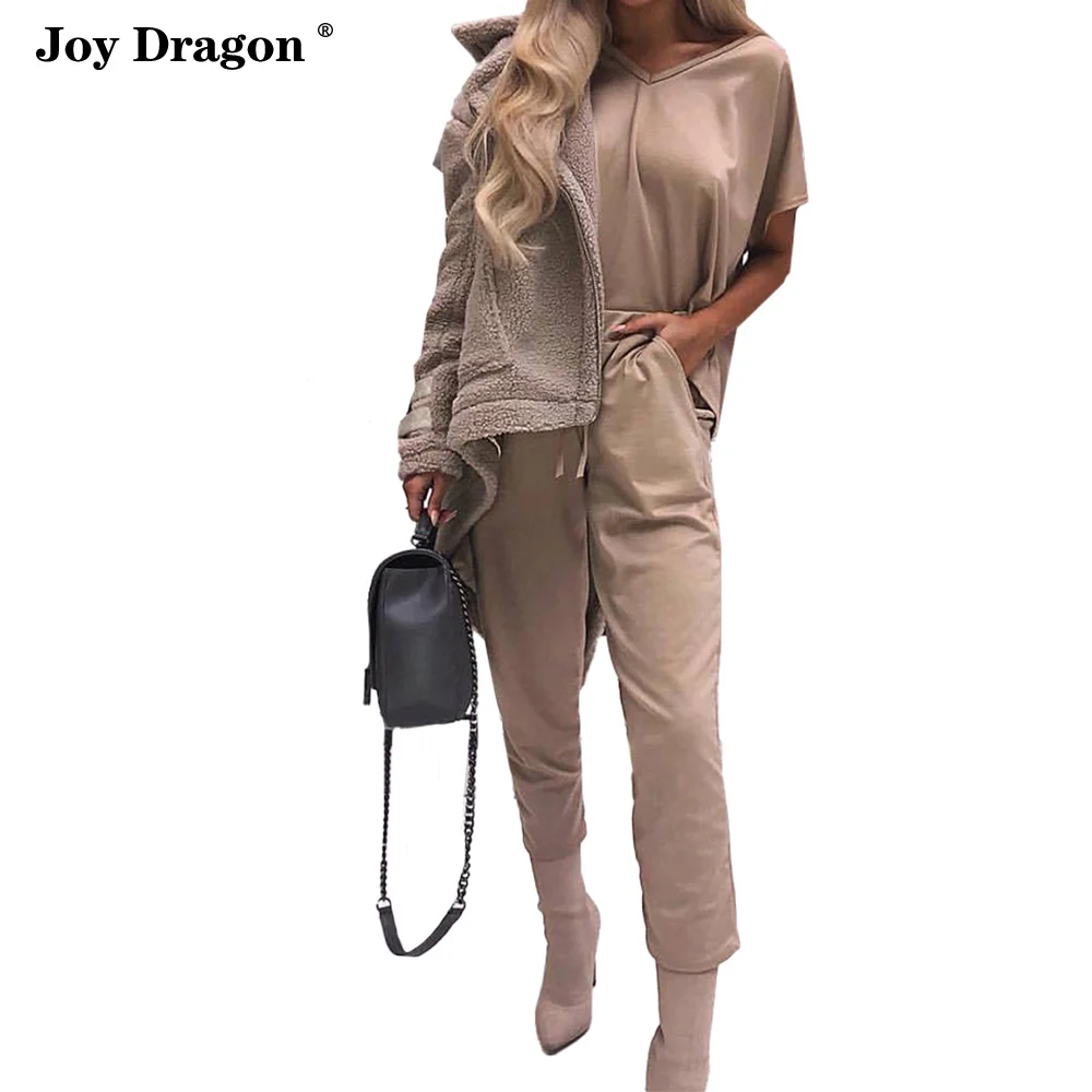 Женские брюки с длинным рукавом повседневные Костюмы лето-весна 2020 |