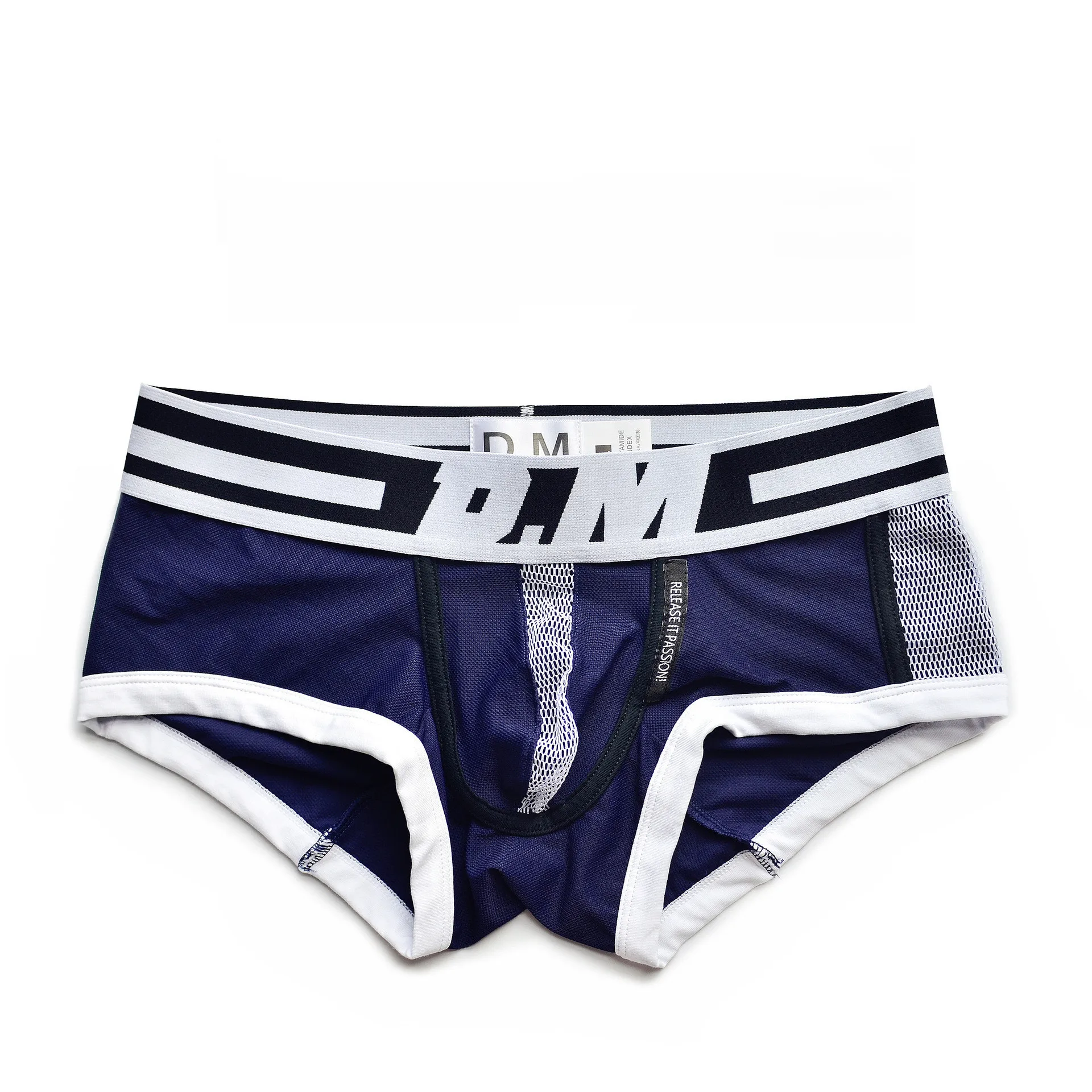 

E likable fashion 2020 youth solid color men's underwear breathable low waist sexy comfortable personality wild boxer