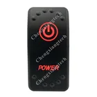 12V 20A  24V 10A двойной красный светодиод 5P включения выключения кулисный переключатель SPST Мощность Водонепроницаемый для автомобилей, лодок, грузовиков, автомат защити цепи
