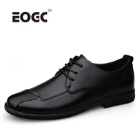 natural leather casual shoes men wear resistant handmade lace up comfy dress shoes non slip outdoor walking men shoes flats