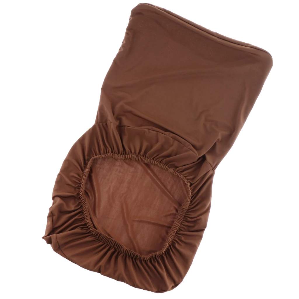 Универсальный чехол для стула с низкой спинкой на сиденье эластичной лентой