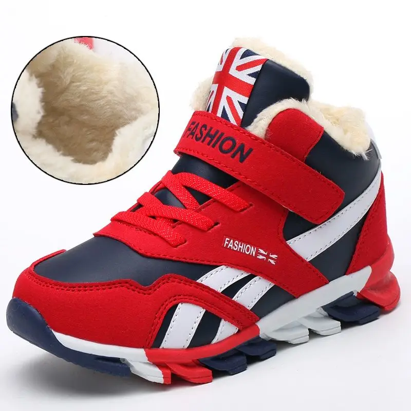 

Winter Children Shoes for Kids Sneakers Boys Casual Shoes Leather Sport Fashion Boy Snow Boots Children Sneakers for Boys