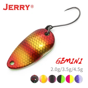 Jerry Gemini Pesca рыболовной сети 2g 3,5g 4,5 г несколько цветов Micro рыболовные ложки форель ложки рыболовные приманки-Воблеры вертушечная наживка