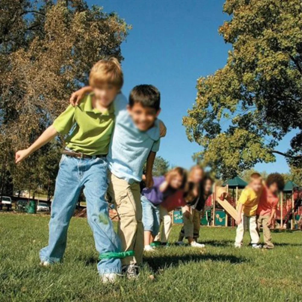 

4 Colors Elastic Tie Rope for 3-Legged Race Game