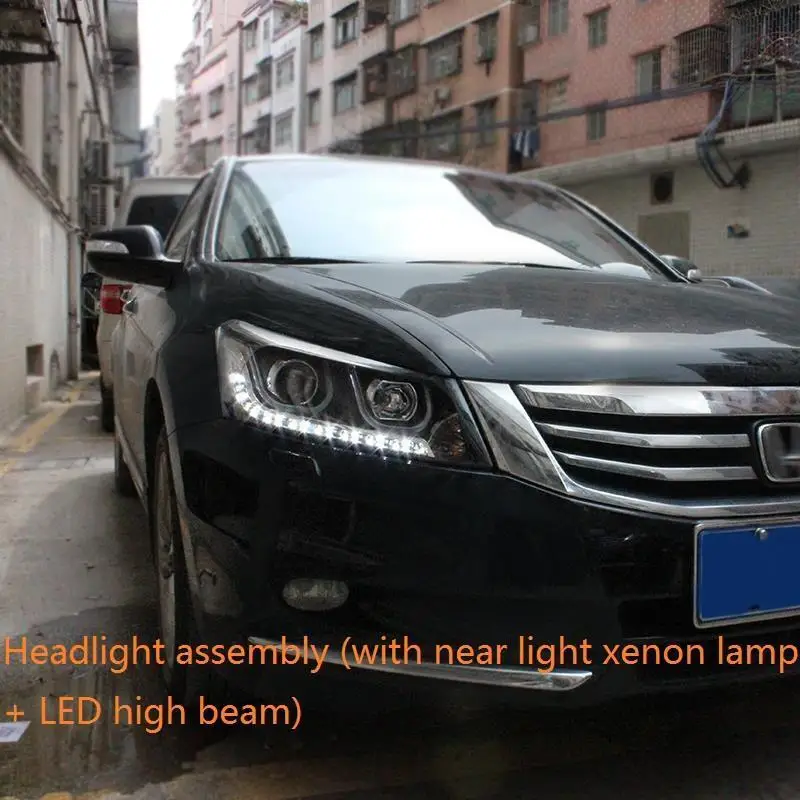 MODEL S Наружные Drl Luces Assessoires Neblineros Led Para Авто Cob дневные ходовые фары автомобильные фары в сборе 08 для Honda Accord - Цвет: MODEL S