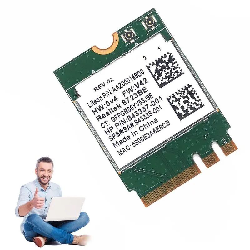 Беспроводной адаптер для Realtek RTL8723BE 802.11N WiFi SPS карта 4 0 NGFF 843338 001 Bluetooth 300 Мбит/с