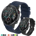Ремешок силиконовый для смарт-часов Huawei Honor Magic Watch 2 GT 2 GT2 42 мм 46 мм, спортивный браслет для наручных часов 20 мм 22 мм