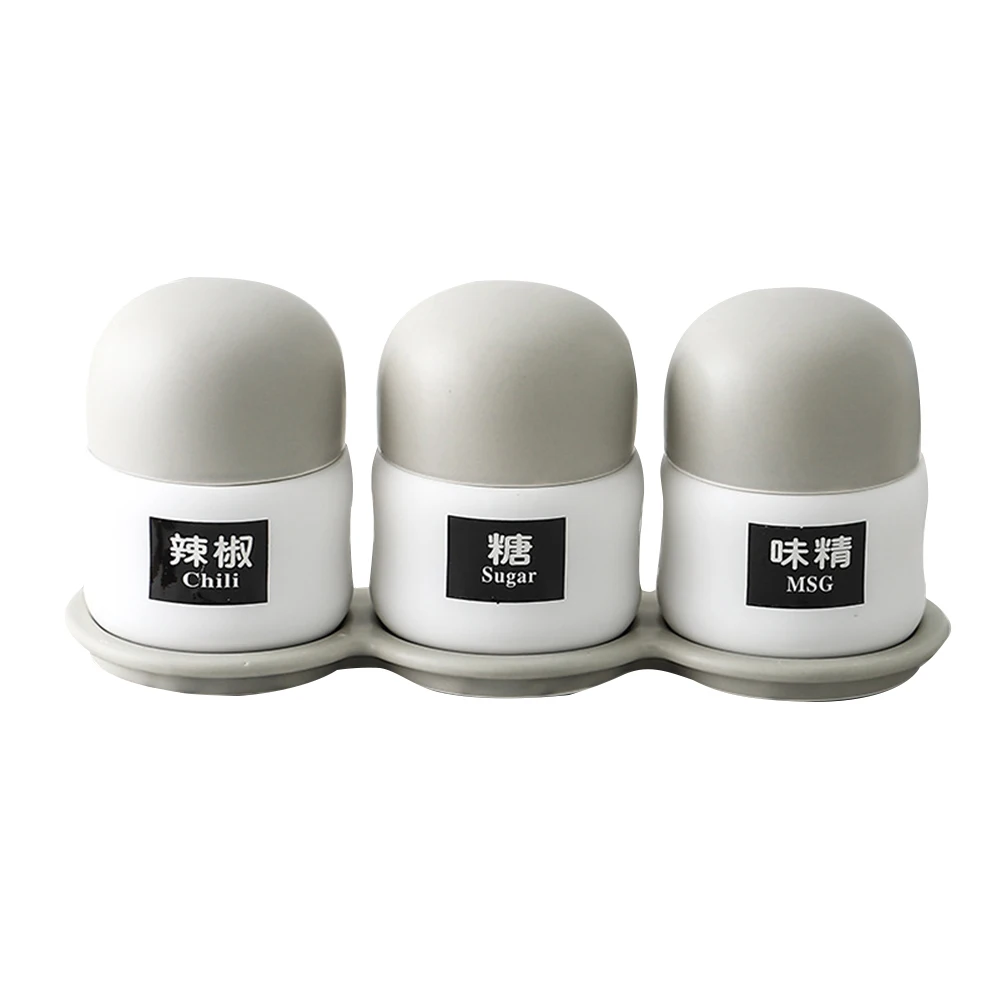 Керамика емкости для хранения специй баночки контейнер приправы с крышками