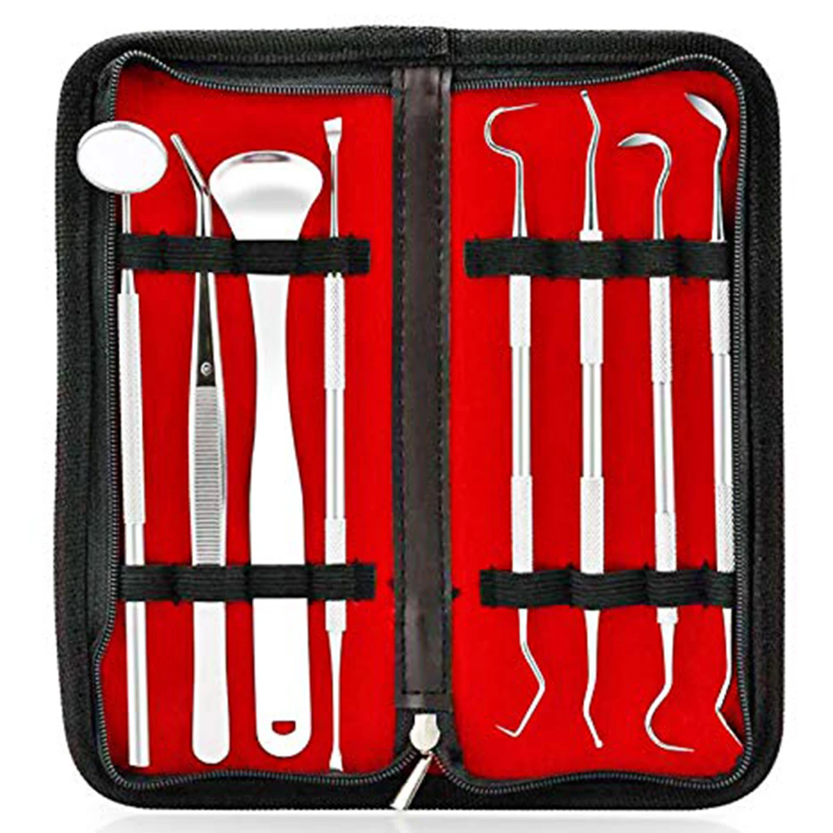 8 шт. набор инструментов для собак из нержавеющей стали чистки зубов ухода за