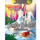 Книжка-раскраска с изображением загородного сада, очаровательного ландшафта на английском языке и красивых интерьеров Шато, 25 страниц