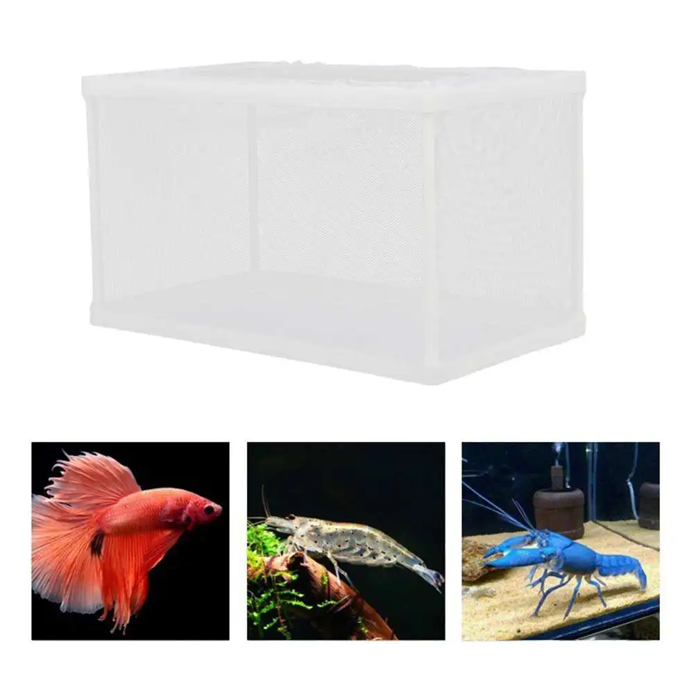 Новый аквариума Гуппи разведение заводчик для картофеля фри чистая ловушка