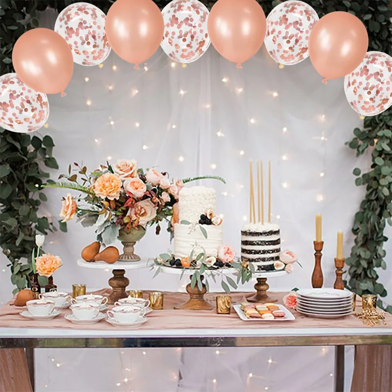 

1Set Gold Rose Gold 32inch Number Foil Balloon Set Boy Girl Birthday Party Supplies Baby Shower Wedding Balloon Decoration