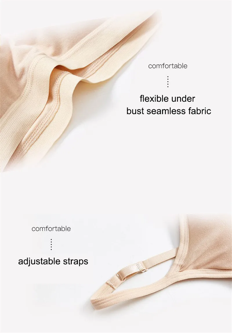 

Women Top Cotton Removable Seamless Bralette Underwear Wireless Bras Backless Bra Sexy Underwear Girls Lingerie