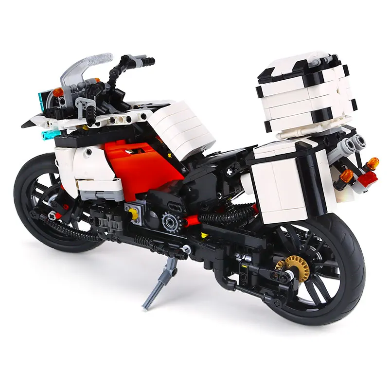Technic MOC R 1200 GS Patrol мотоцикл строительные блоки наборы кирпичи классическая модель