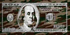 США 100 доллар холст картины золото банкноты валюты Билл Бумага Сумочка для денег и монет медаль с покрытыем цвета чистого 24 каратного Соединенных Штатов Америки фотографии Wall Art