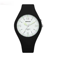 Male and female students luminous small pure and fresh and multi-function wrist heart dial light is emitted