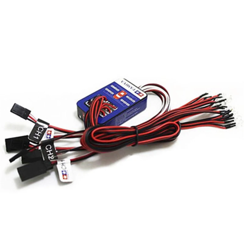 

12PCS LED RC Model Steering Brake Light Headlight Car 1/10 DIY TAMIYA Cralwer TH10307-SMT6