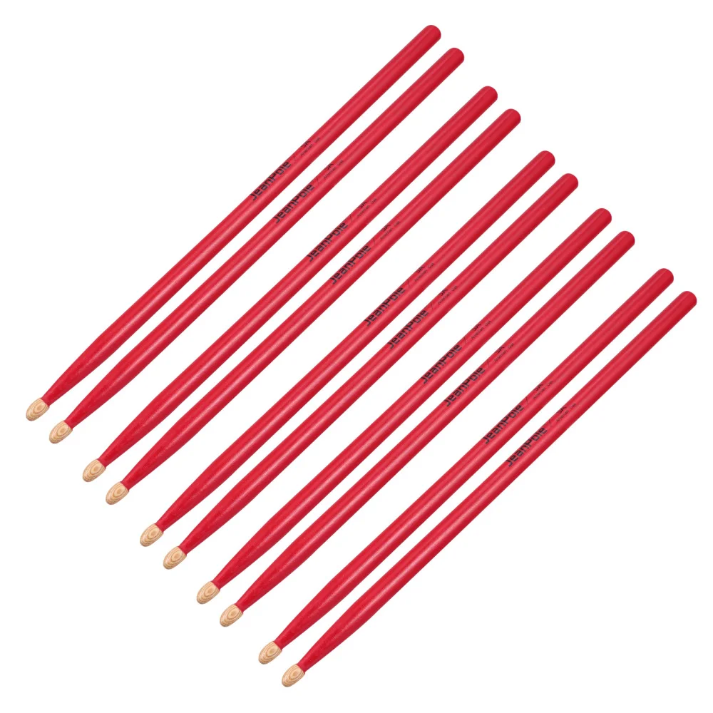 

5 pairs of Walnut Drumsticks Practical Percussion Drumsticks Instruments Supply