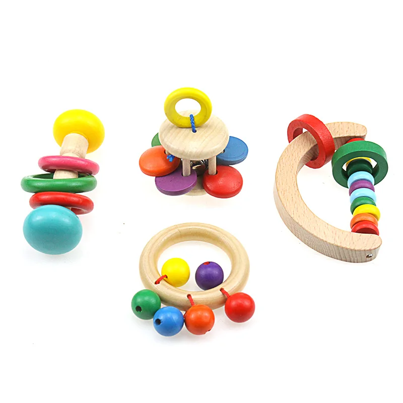 Деревянные музыкальные игрушки для младенцев детский колокольчик звуковые
