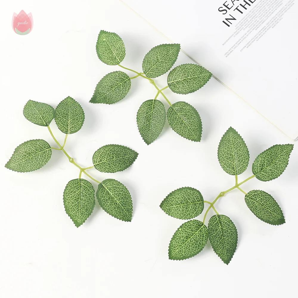 

10Pcs Green Artificial Leaf Artificial Plant Eucalyptus For Diy Wedding Home Greenery Centerpieces Scrapbooking Christmas ​Decor