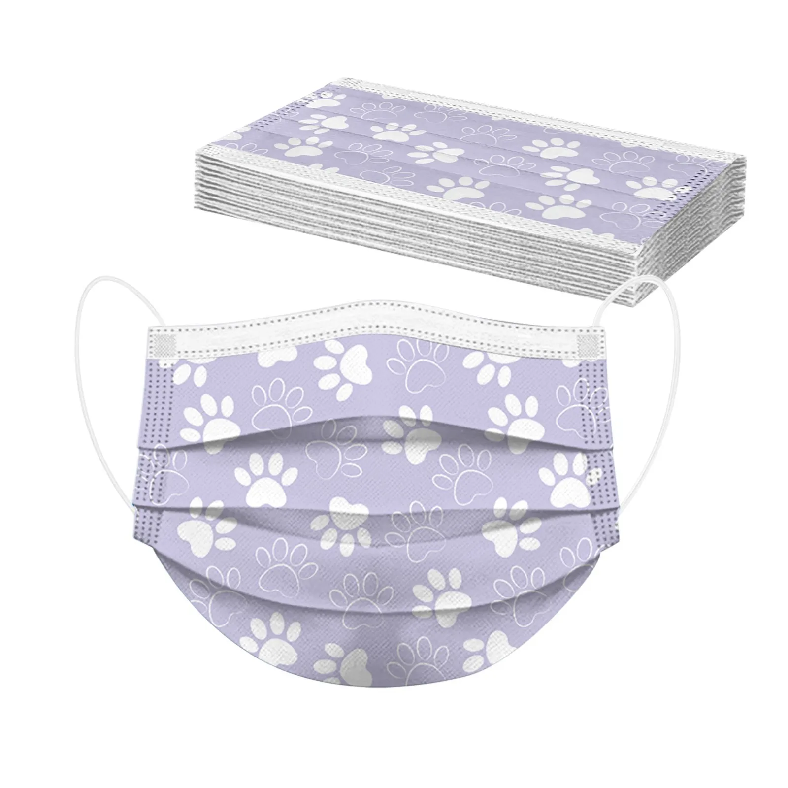 10 шт. маски для лица с рисунком ног собаки | Тематическая одежда и униформа