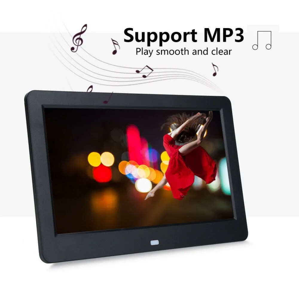 10 2 "Цифровая фоторамка HD TFT lcd 1024*600 Цифровая Будильник MP3 MP4 видеоплеер | Дом и сад