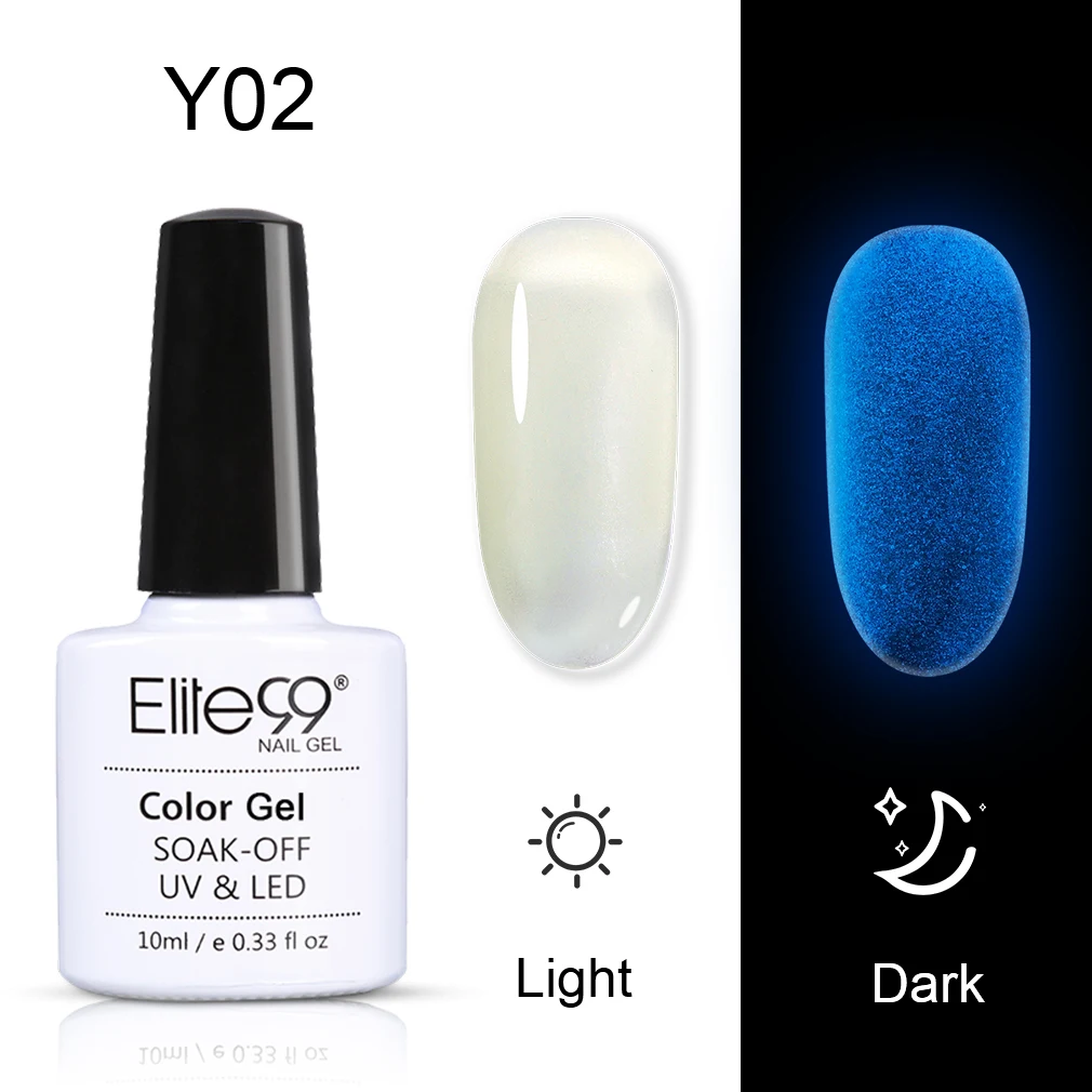 Elite99 10ml Changeable Night Glow UV Gel Polish Fit For Pure Series Base Varnish Soak Off Permanent Hybrid Nail Lacquer | Красота и