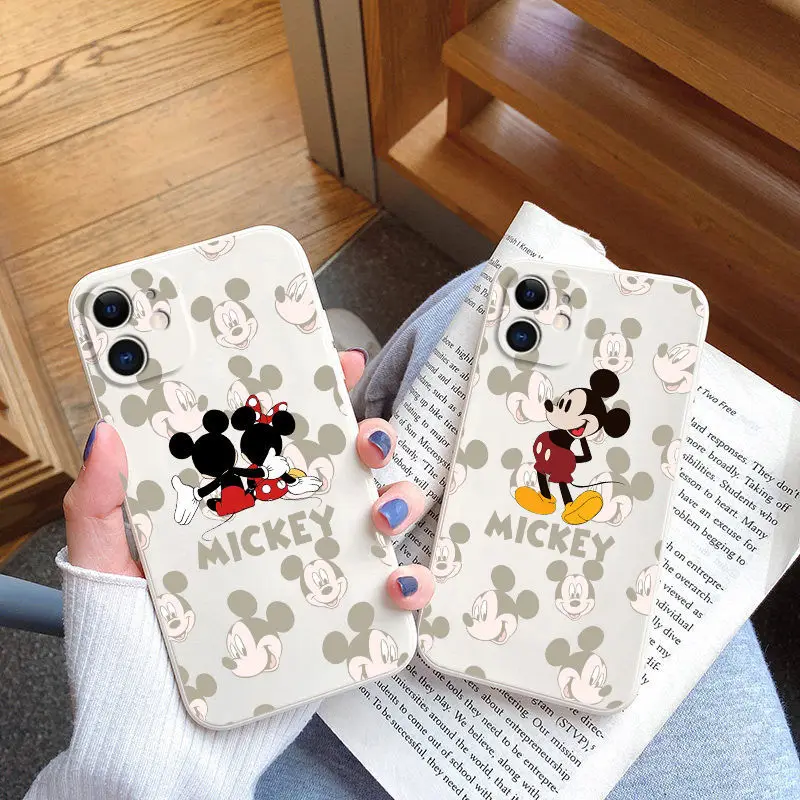 Disney Микки и Минни Маус все включено мягкий чехол для iPhone 12 11 Pro Max XR XS макс 7 8 Plus X SE