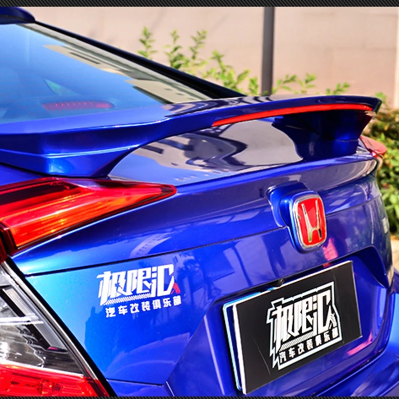 Спойлер для Honda Civic высококачественный спойлер из АБС материала заднего крыла