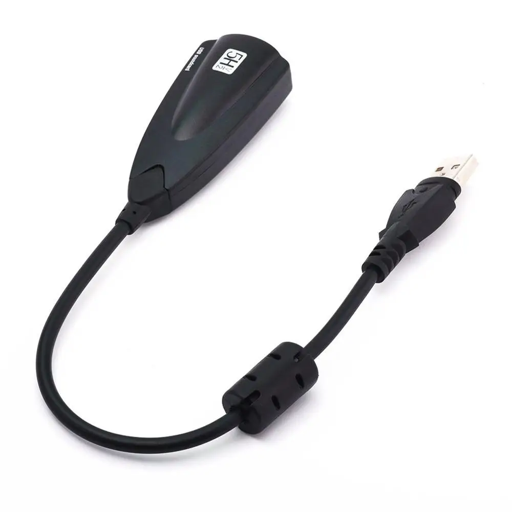 5Hv2 External USB Sound Card 3D Virtual 7.1 Channel Audio Adapter Plug and Play Track for Laptop PC | Компьютеры и офис