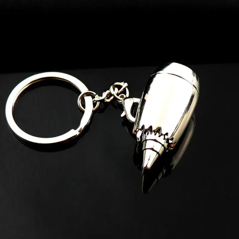 Новый креативный самолет турбина кулон кольцо для ключей модный брелок хранения