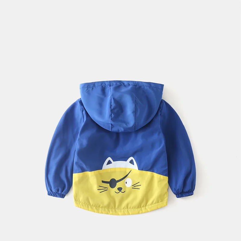 Детская одежда плотная цветная рубашка на молнии для малышей куртка с капюшоном