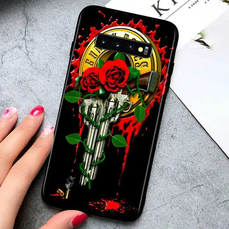 

Guns N Roses for Samsung Galaxy Note 20 S20 FE Lite Ultra 10 9 8 Pro S10E S10 5G S9 S8 S7 S6 Plus Black Phone Case