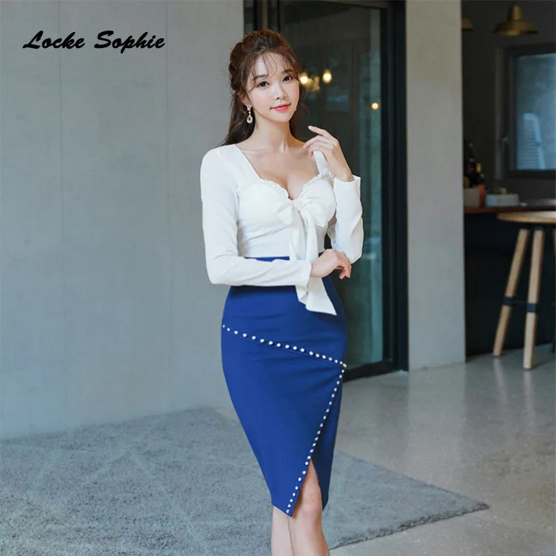 Комплект из 2 предметов женский спортивный костюм двойка топы юбки осень 2020