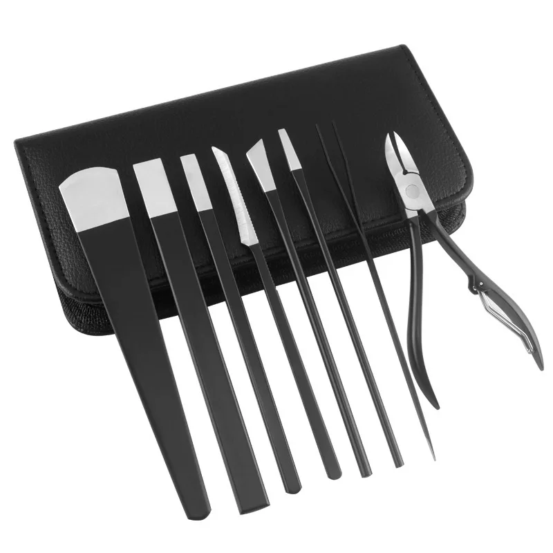 

Pedicure Knife Set Stainless Steel Pedicure Knife Seven-Piece Nail Groove Nail Clippers Pedicure Tool Set acrylic nail set